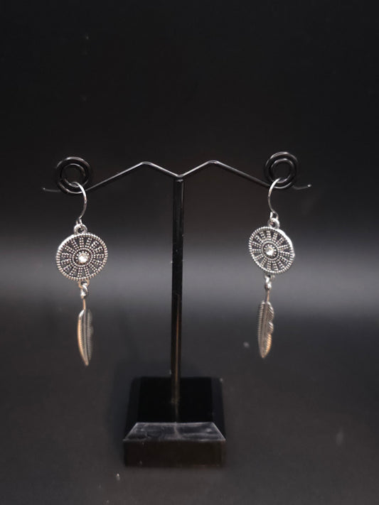 Silver Dream Catcher Earrings