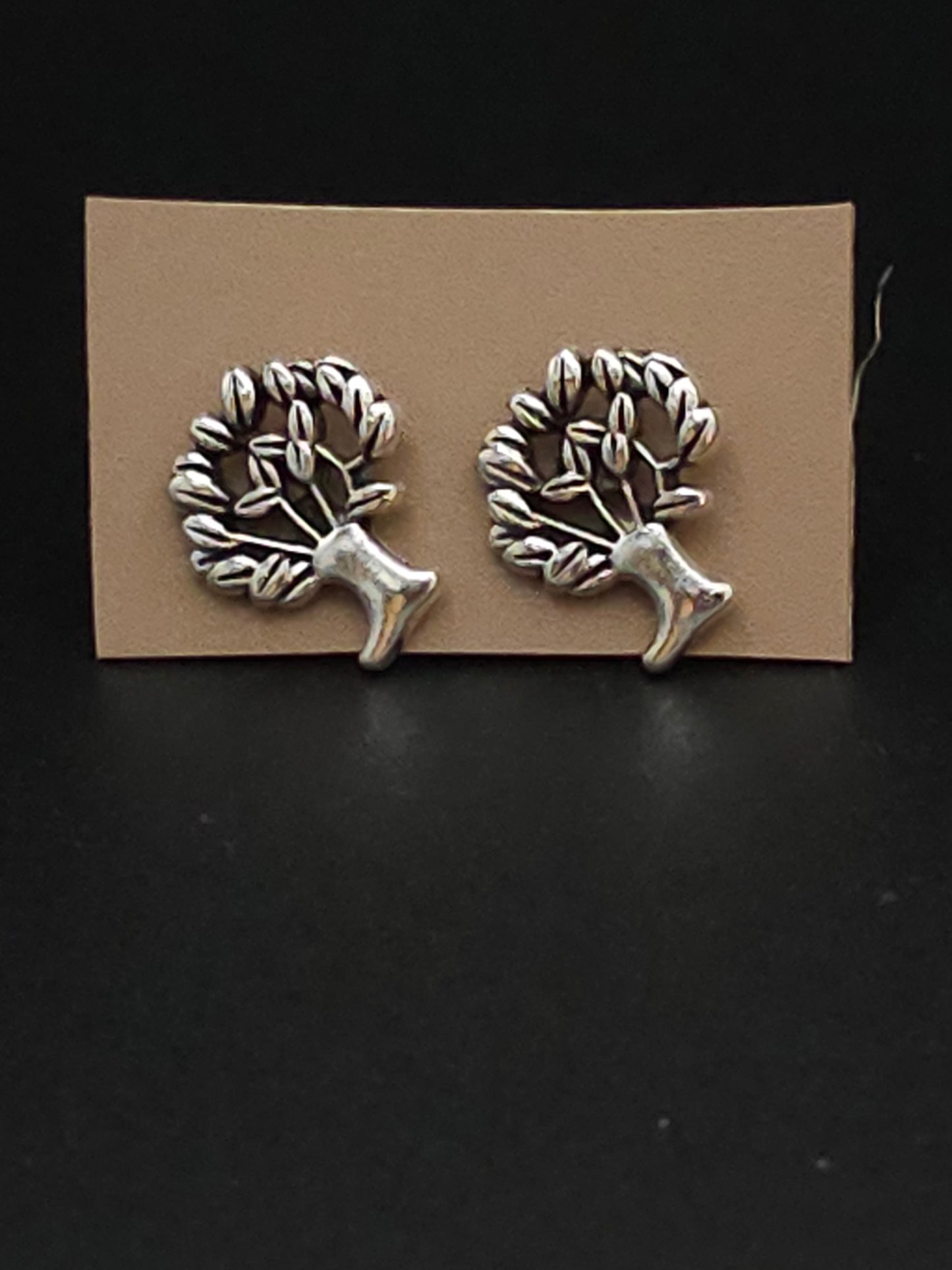 Little Silver Tree of Life Stud Earrings