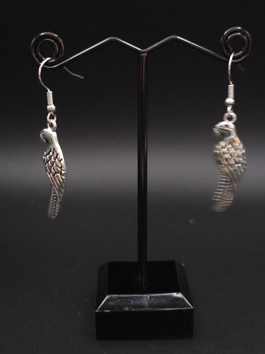 Silver Bird Earrings