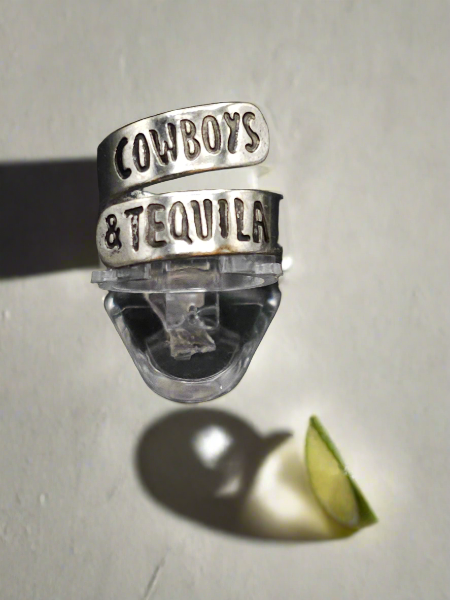 Cowboys and Tequila Adjustable Ring